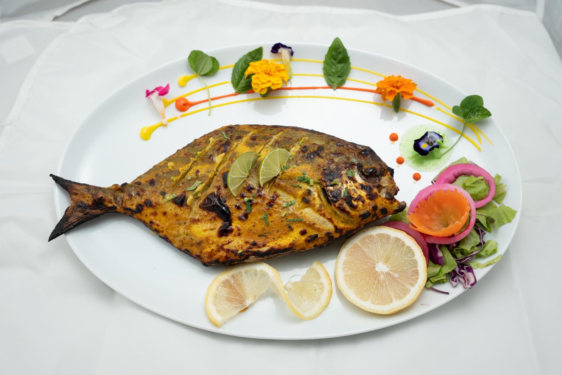 Tandoori Pomfret – Indian recipe, Bawarchi Bangkok